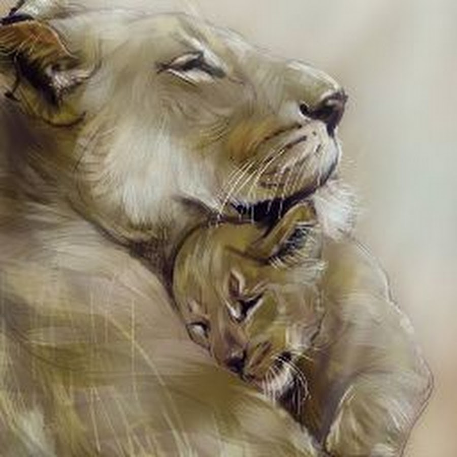 Тату львица с львенком эскизы