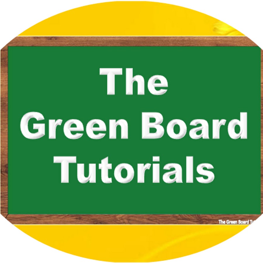 The green board tutorials youtube