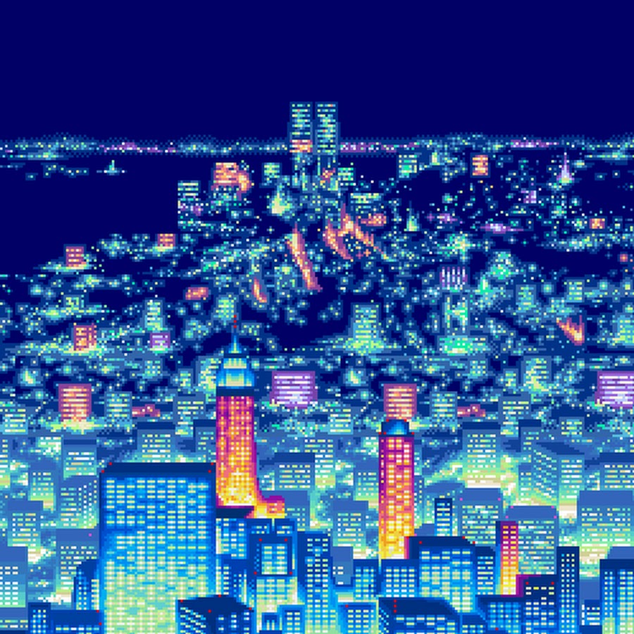 Gif cities. Пиксельный ночной город. Ночной город в пикселях. Pixel Art ночной город. Ночной город 8 бит.