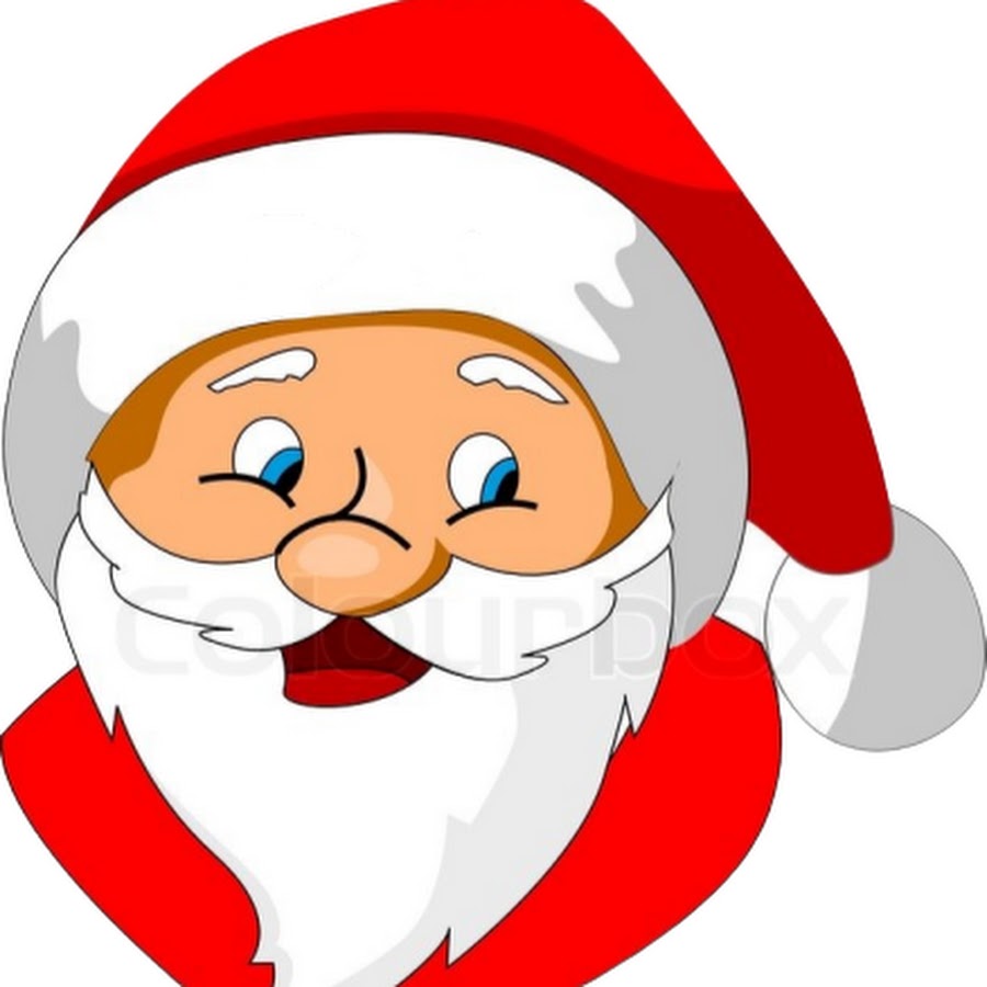 Веселое лицо Деда Мороза