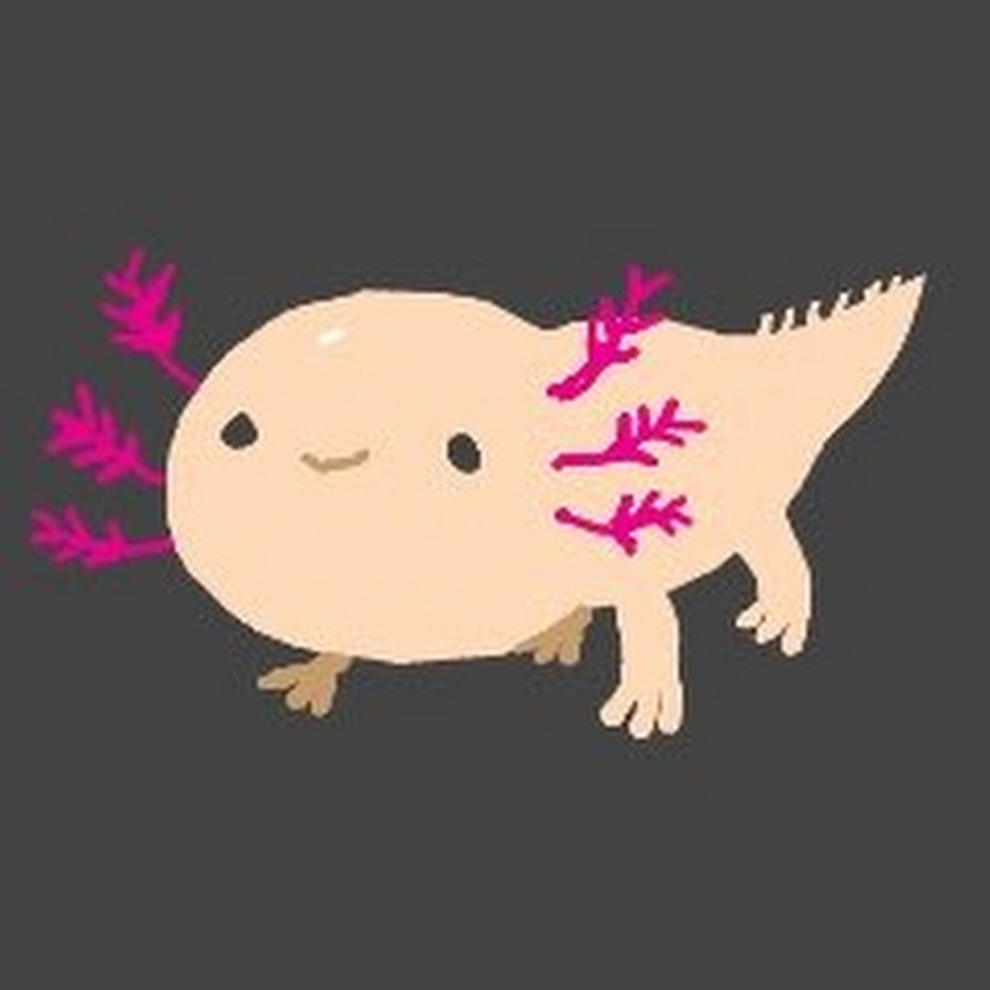 Рисунок аксолотля из майнкрафта