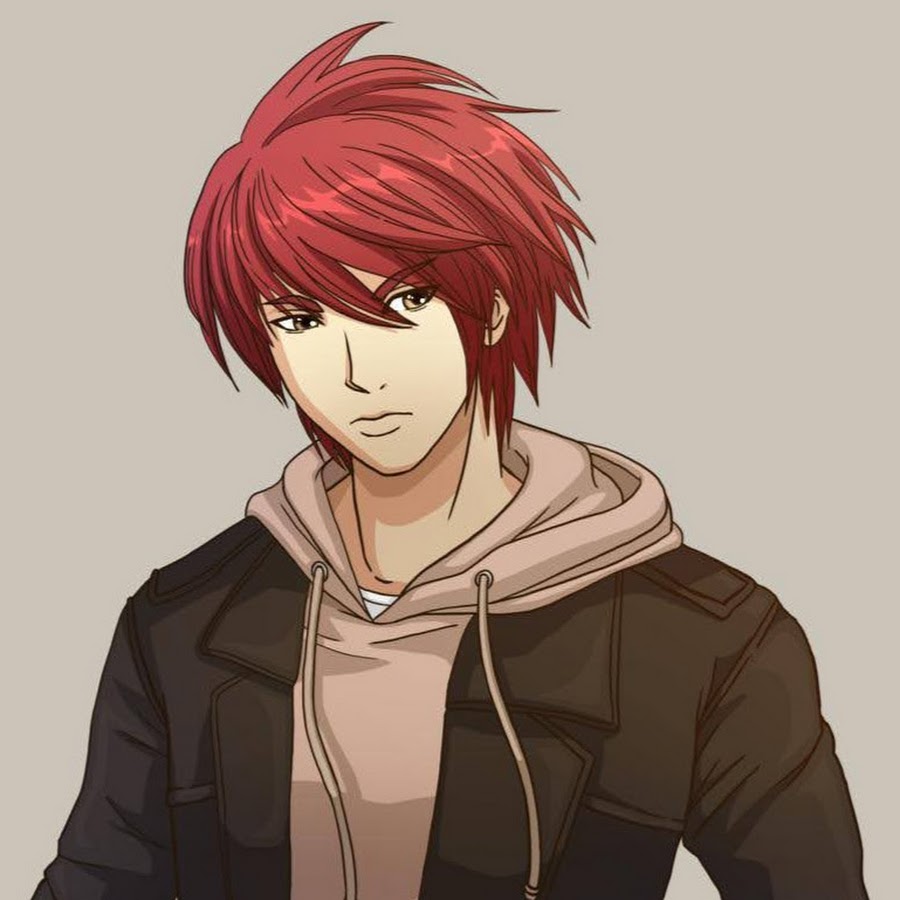 Anime male Red hair