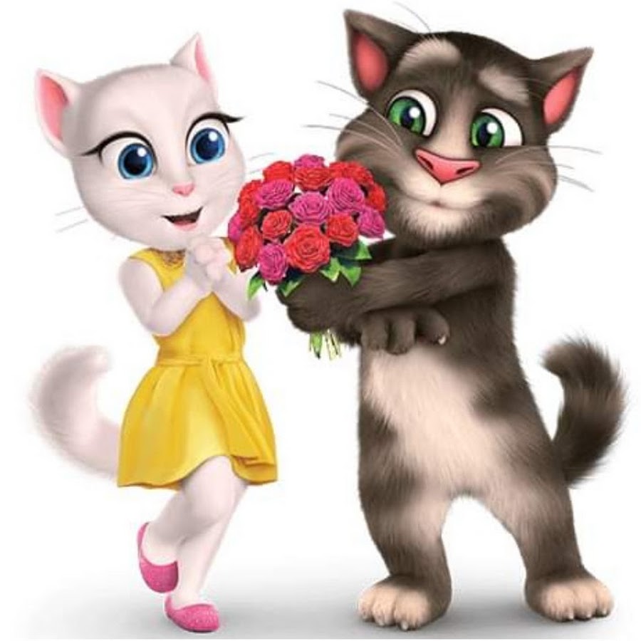 анджела 2 и том 2 любовь. анжела кошка мультик. говорящий том друзья сердечко. том и анджела. говорящий том и его друзья.
