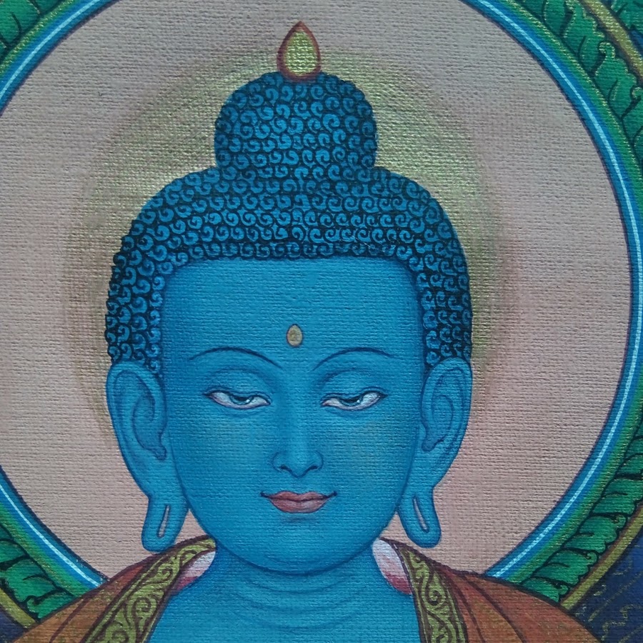 Прическа буды. Будда тибетская тханка. Будда медицины тханка. Будда Бхайшаджьягуру. : Будда Бхайшаджьягуру – Будда медицины (исцеления).