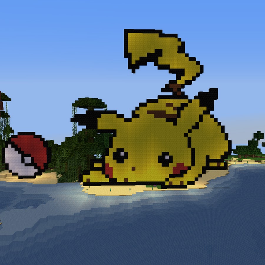 картинки пикачу в майнкрафте #6