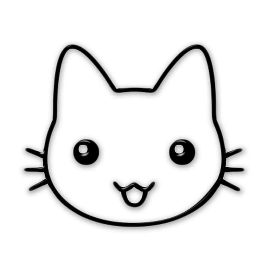 Мордочка котика рисунок