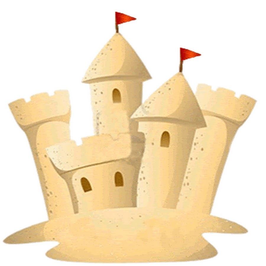 Песочный замок мультяшный