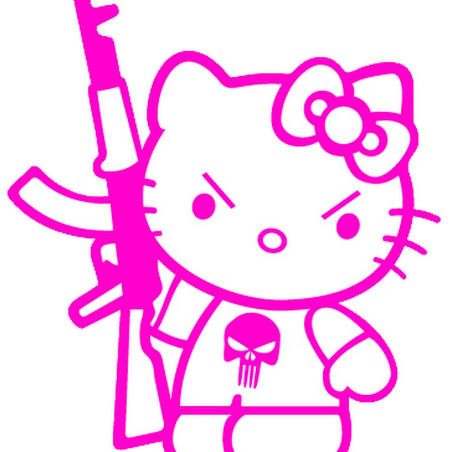 Хеллоу китти с автоматом картинка