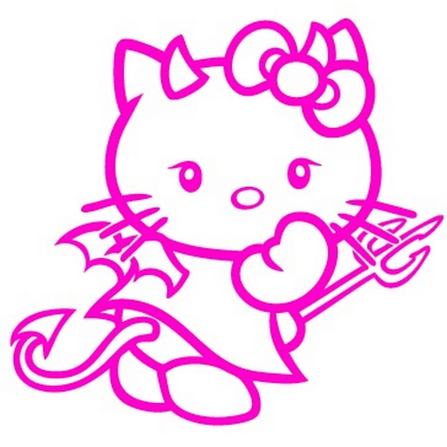 Хеллоу китти эскиз для тату