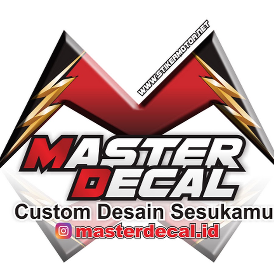 Master Decal Cutting Sticker Dan Decal Stiker Motor Dan Stiker