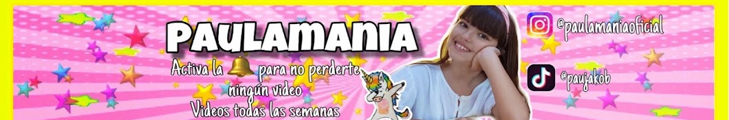 PaulaMania Oficial Avatar de canal de YouTube