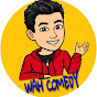 The comedy star logo