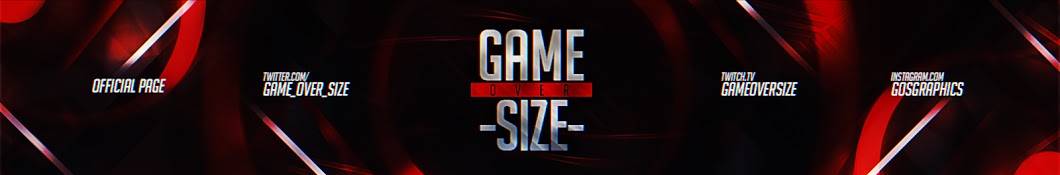 Game Over Size رمز قناة اليوتيوب