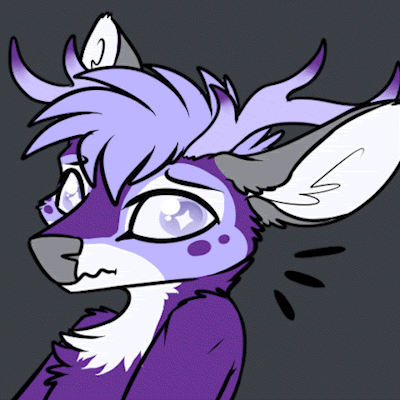 Post from generic purple protogen