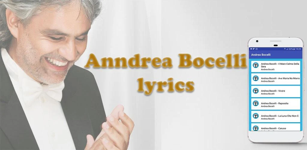 Andrea Bocelli Mp3 & Lyrics APK for Android | ceceng surianto