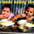 Two friends eating show