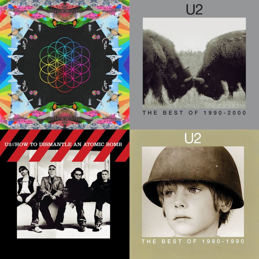 U2, Coldplay, Depeche Mode