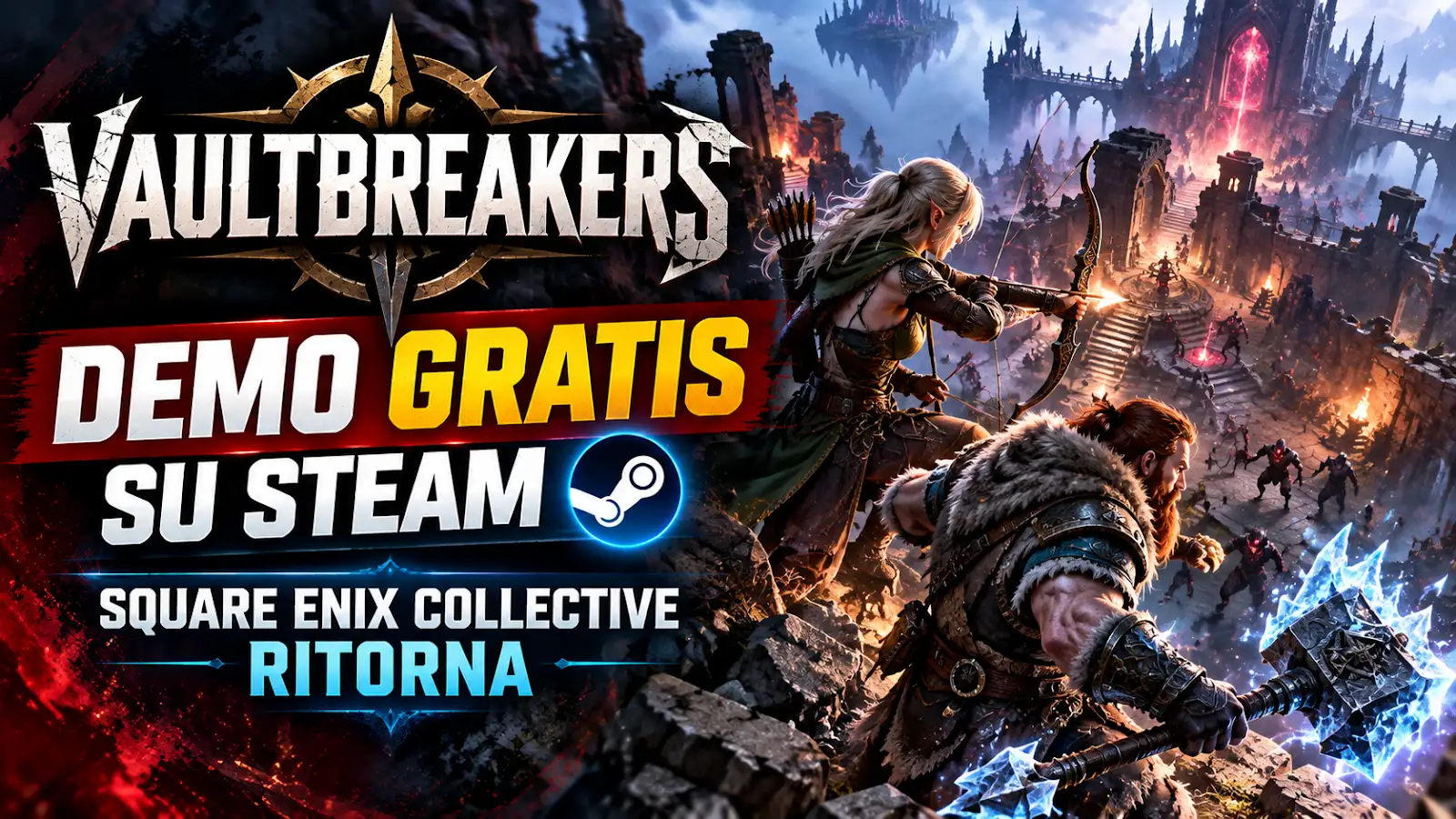 News: Vaultbreakers, demo gratuita su Steam e ritorno di Square Enix Collective