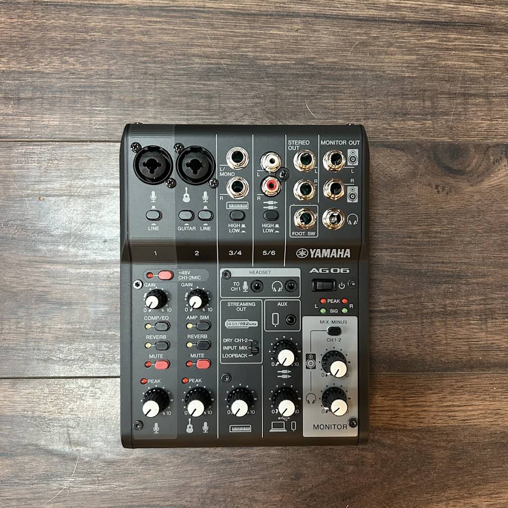 【YAMAHA】AG06 MK2 Yamaha AG06 MKII Mixer & Audio Interface | FrontEndAudio.com