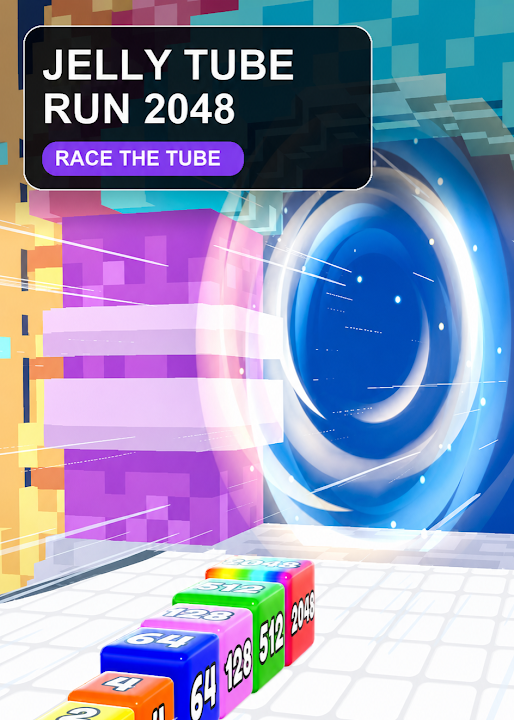 Jelly Tube Run 2048 — cover art