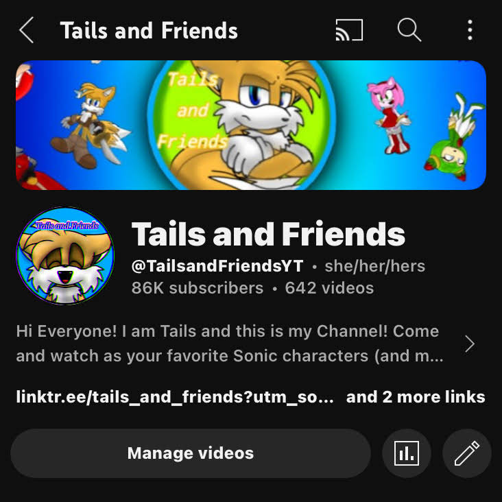 Post from Tails and Friends