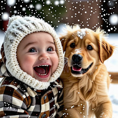 baby & dog