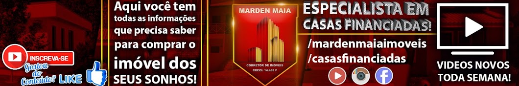 Marden Maia imÃ³veis YouTube channel avatar
