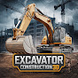 Excavator Construction 3D logo