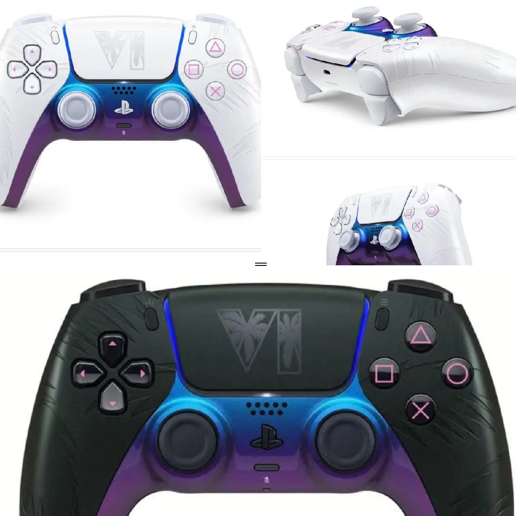 Sony ha presentato due nuovi controller PS5, disponibili nelle colorazioni bianca e nera. Le due versioni consentono ai giocatori di scegliere tra uno stile più luminoso o uno più scuro, senza rinunciare all’identità grafica ispirata a GTA VI.