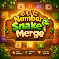Number Snake Merge - Addictive Number Puzzle icon