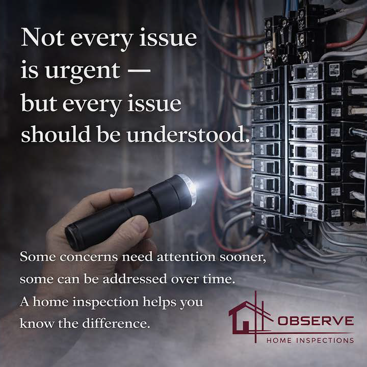 Post from OBSERVE Home Inspections
