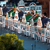 Walking around the city.