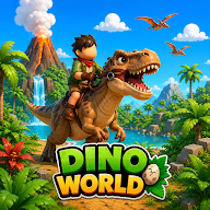 Dino world 3D icon