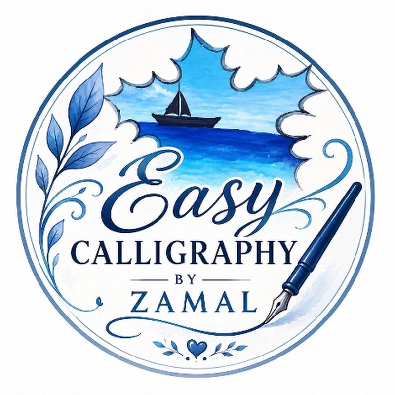 Easy calligraphy by Zamal