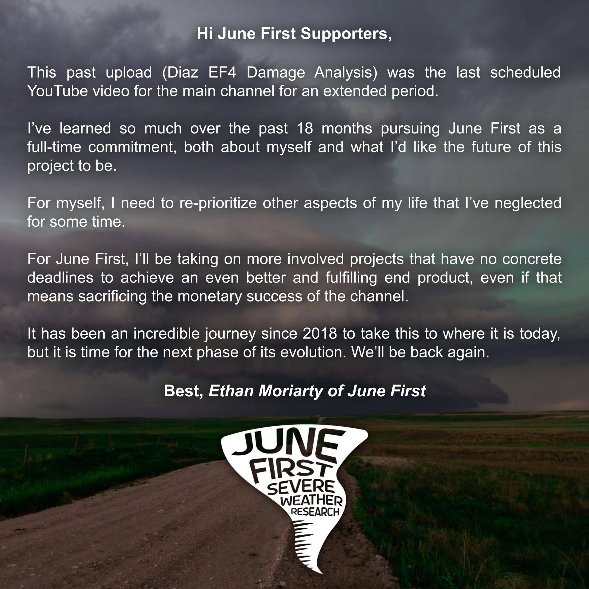 Post from June First