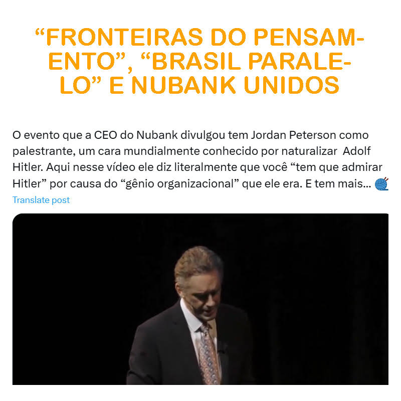 Post from Prof. Paulo Ghiraldelli