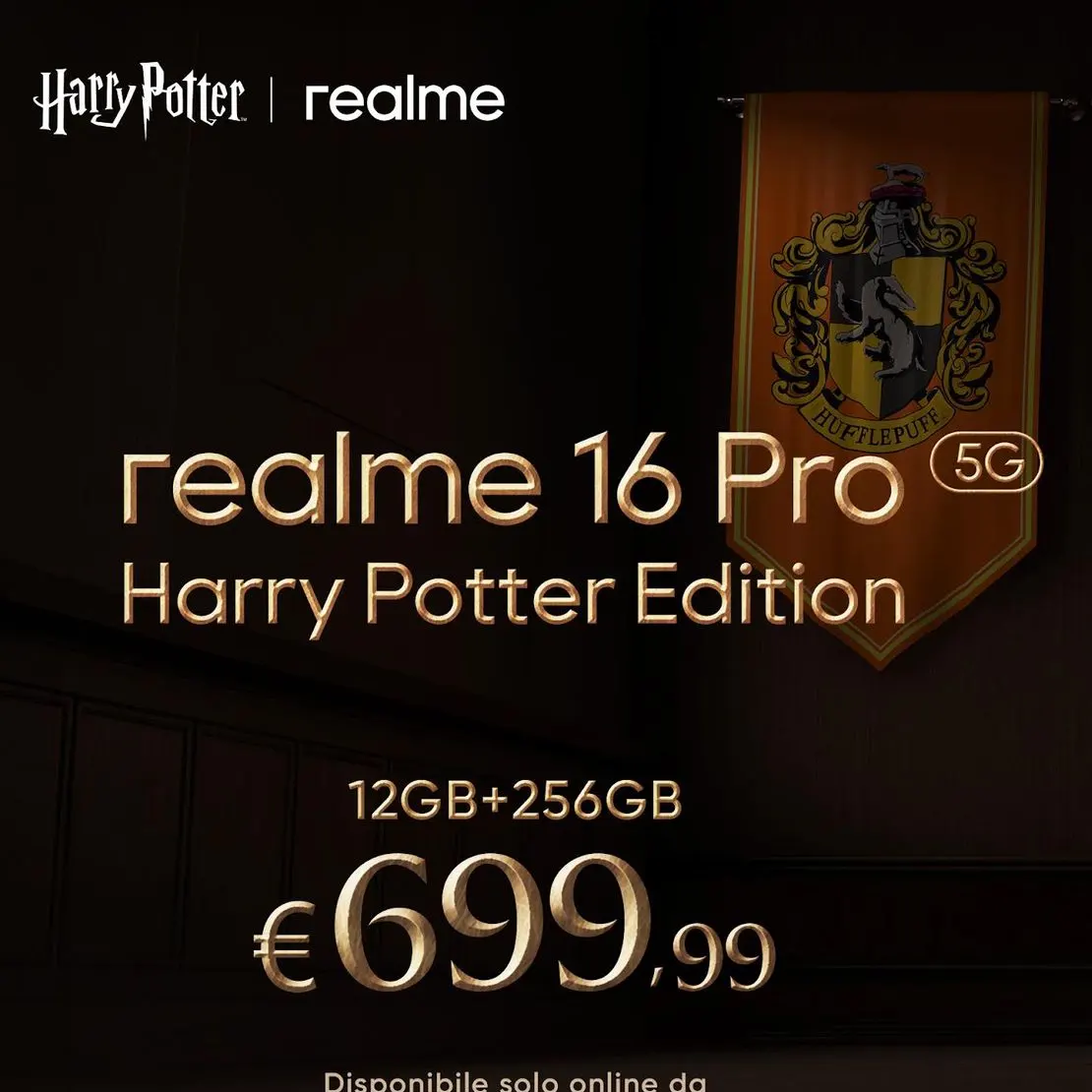 realme 16 Pro 5G Harry Potter Edition è disponibile: gli stemmi di Hogwarts cambiano colore alla luce ✨