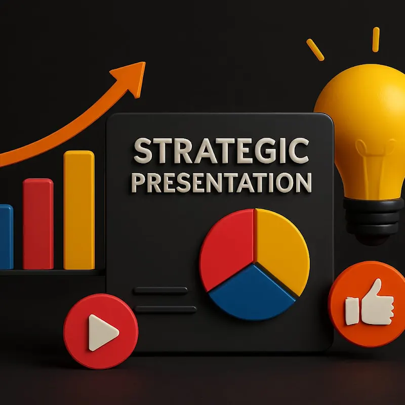 Strategic Presentation Design Illustration