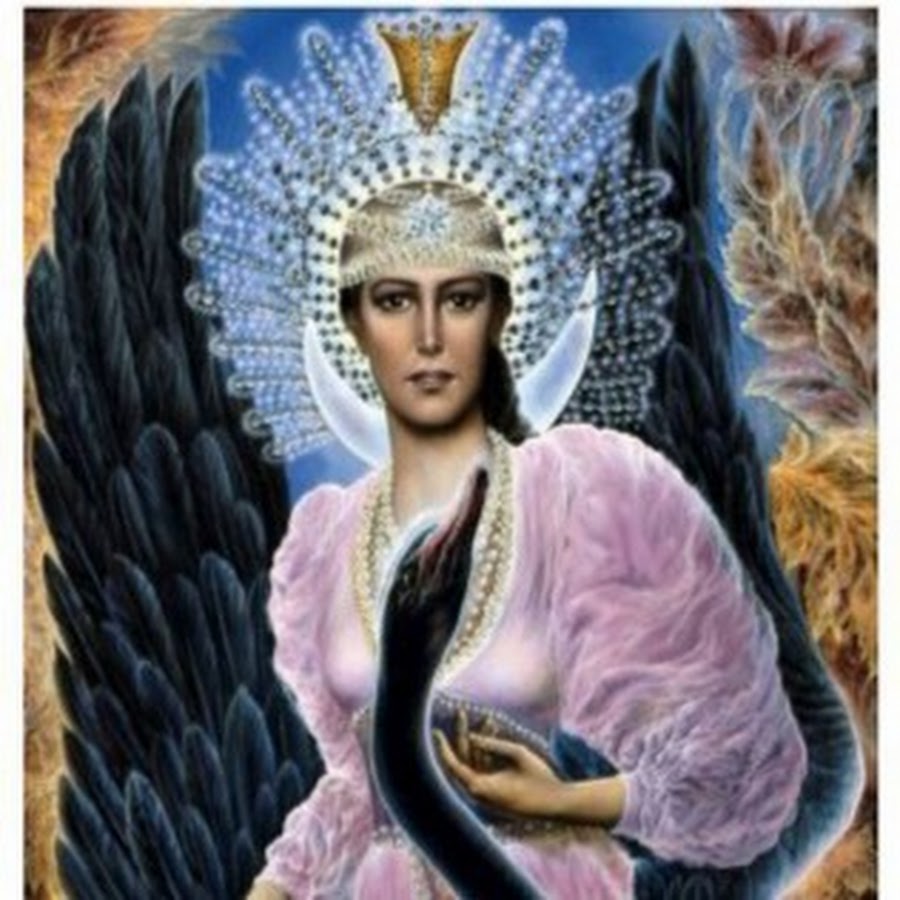 Ангелов царице. Царевна лебедь богиня. Картина богиня Сарасвати Рекуненко. Царевна лебедь арт Славянская мифология.
