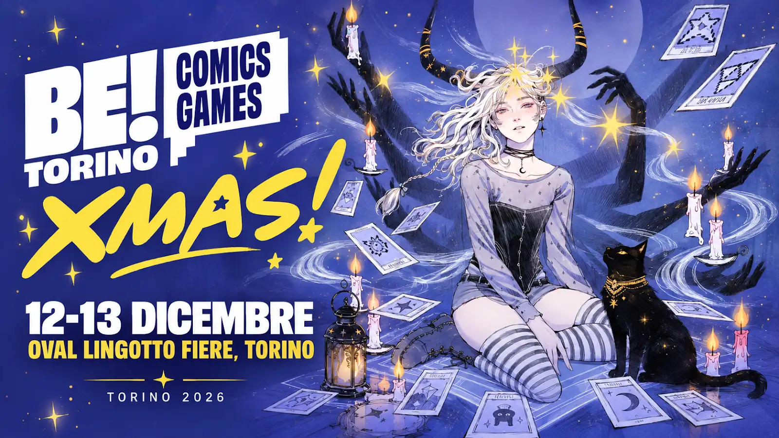 News: Be Comics! Be Games! Be XMAS! arriva a Torino il 12 e 13 dicembre con gaming, cosplay e cultura pop