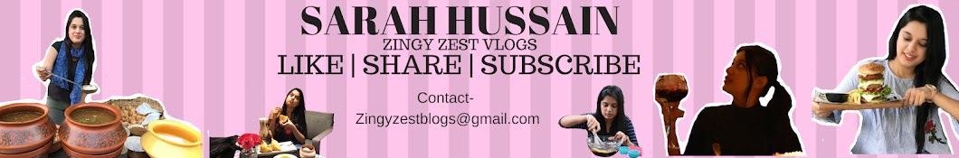 ZingyZest -Sarah Hussain YouTube channel avatar