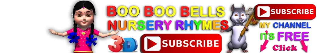 Boo Boo Bells - 3D Rhymes for Children YouTube channel avatar