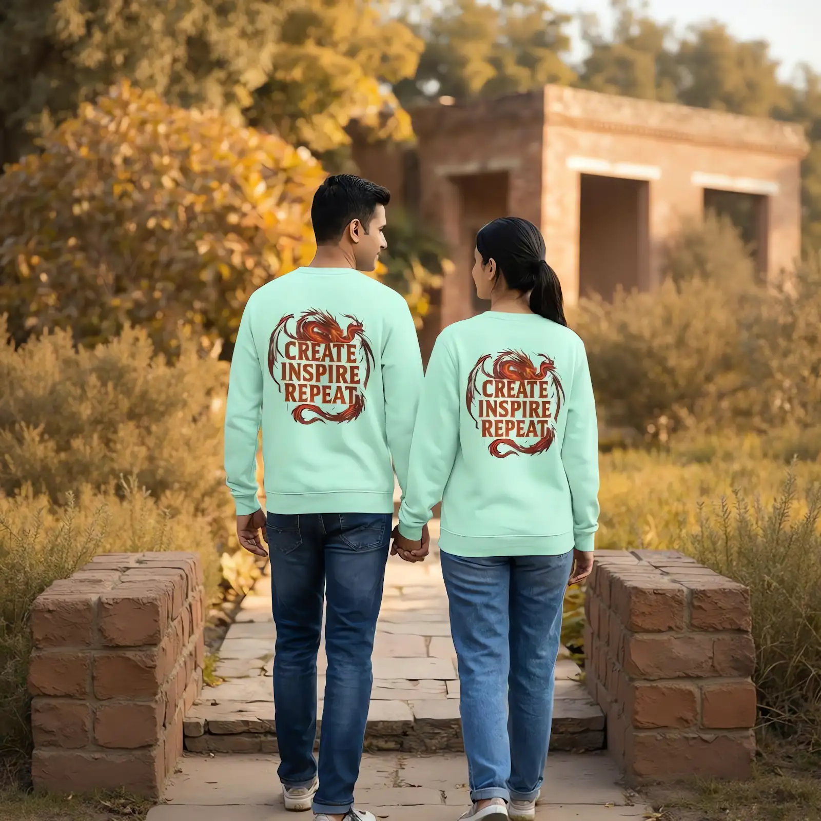 Create Inspire Repeat Dragon Sweatshirt