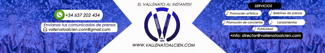 Vallenatoalcien .com Avatar de canal de YouTube