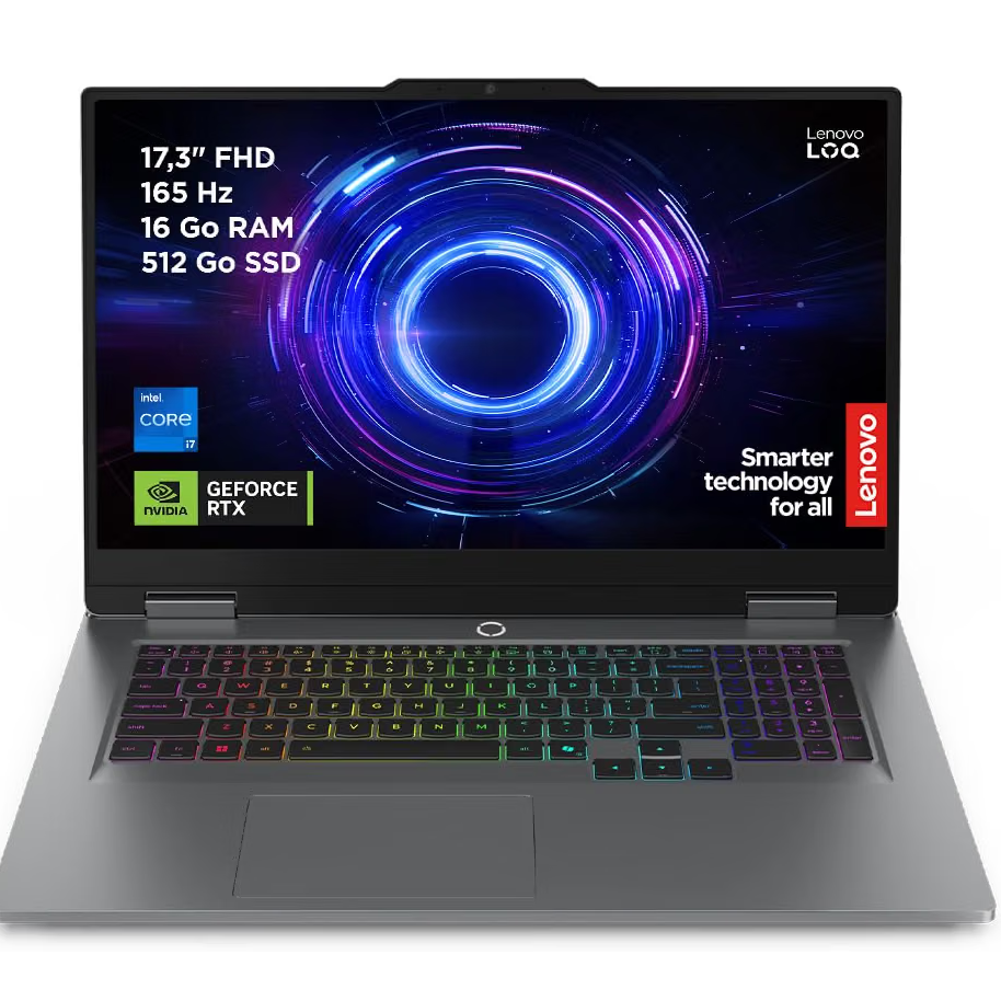 Visuel du post : 🔥 GROS BON PLAN PC PORTABLE GAMER : Lenovo LOQ 17 avec RTX 5060 à 1 299,99€ ! 🎮💻