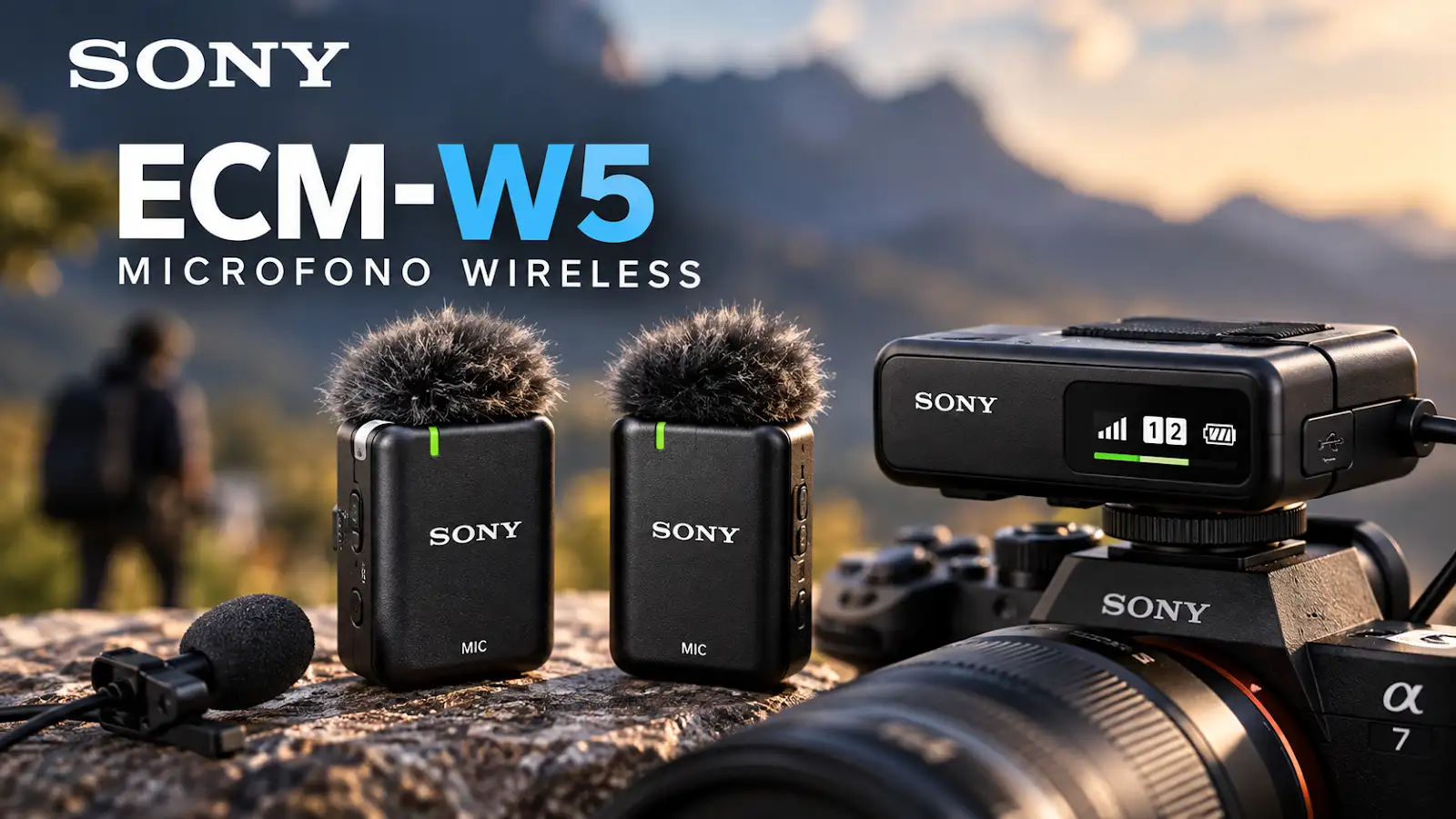 News Tech: Sony presenta ECM-W5, microfono wireless con audio 32-bit float e portata fino a 500 metri