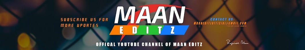 Maan Editz رمز قناة اليوتيوب