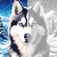 Coloring: Mosaic by Symbols icon