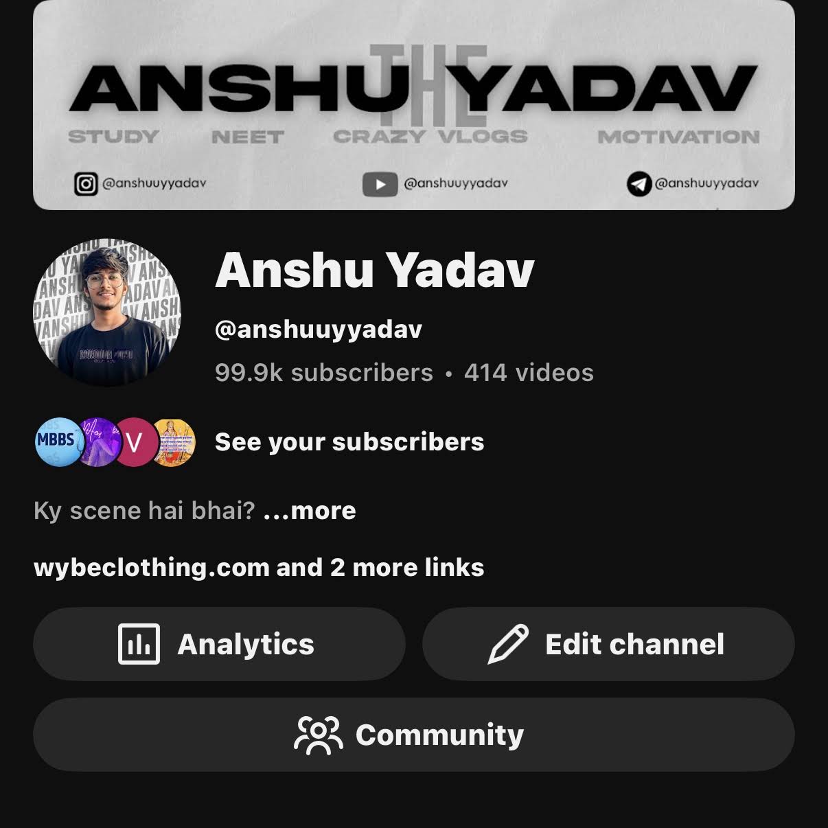 Post from Anshu Yadav