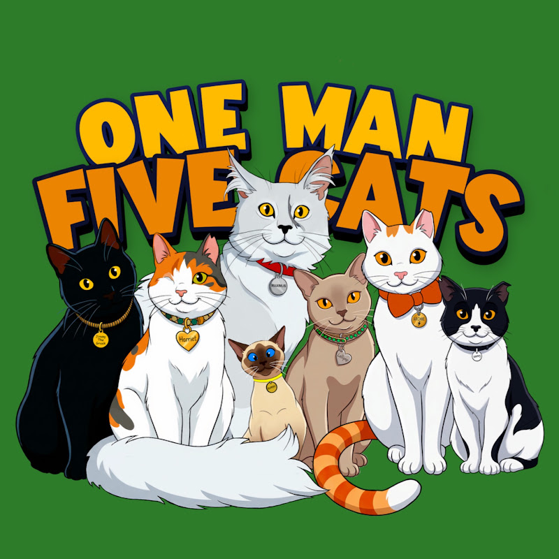 One Man Five Cats